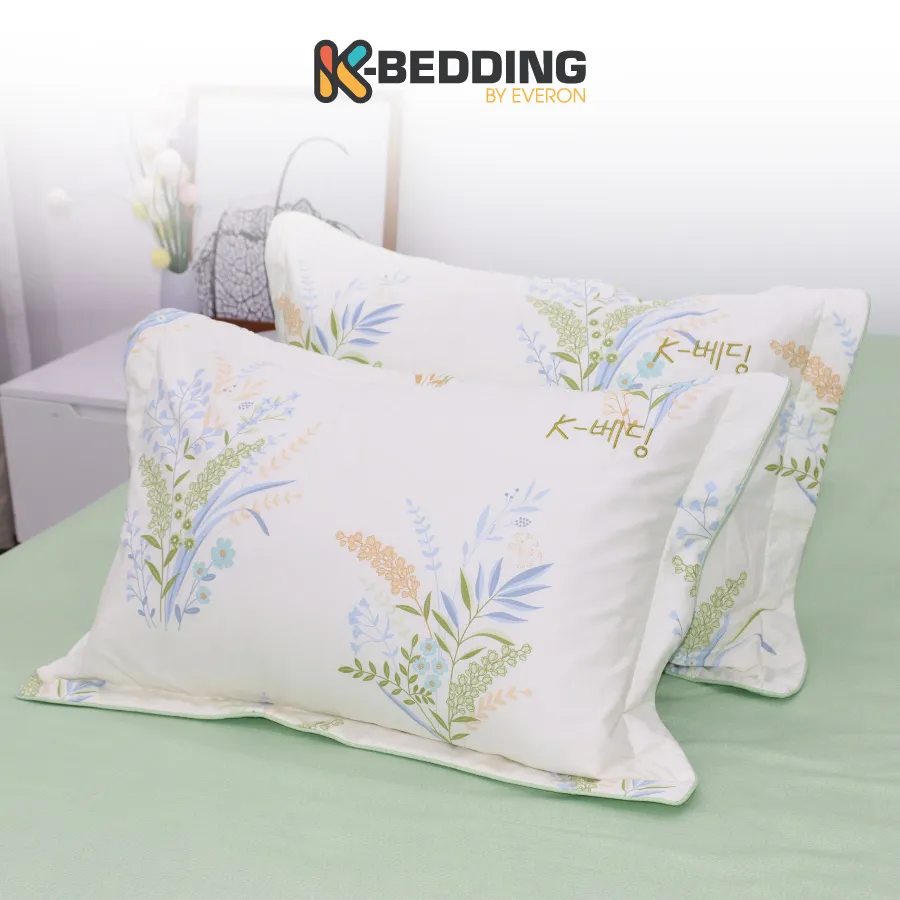 Ảnh Vỏ Gối Nằm Chần Bông Cotton Hàn Quốc KBedding by Everon 45x65cm ( 1 cặp) 2