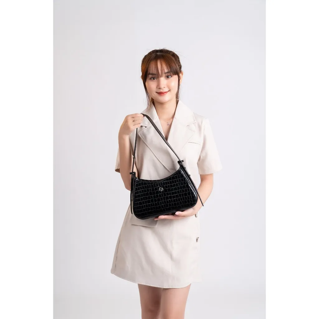 Ảnh [Võ Hà Linh x Lata_HCM] Túi Yuumy (Thời trang nữ đi tiệc - Túi đeo vai da Verein YN178) 3