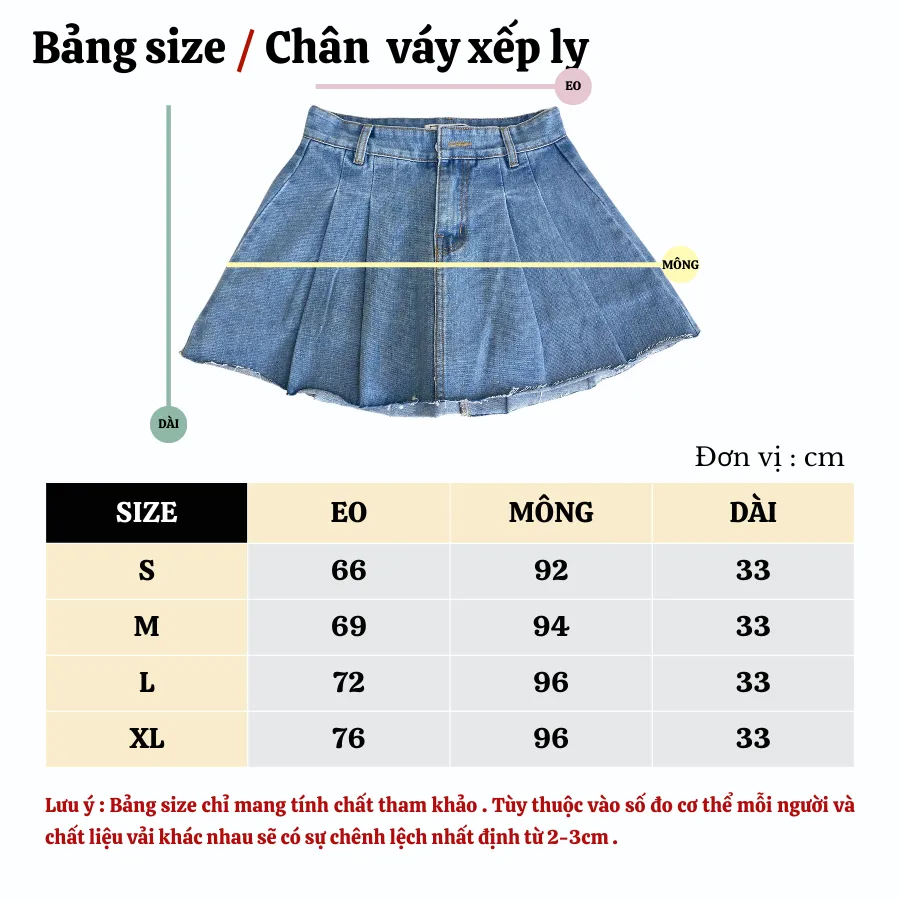 Ảnh [ Võ Hà Linh x TiQi Jeans ]Chân váy jean xếp ly có lót quần TiQi Jeans V1-282 1