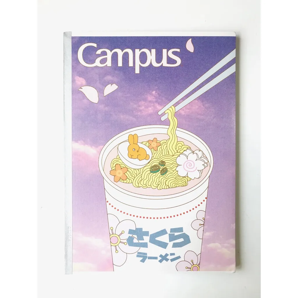 Ảnh Vở Kẻ 4 Ly Ngang - Kẻ Ngang Có Chấm Campus Kawaii 200 Trang Khổ A5/B5 2