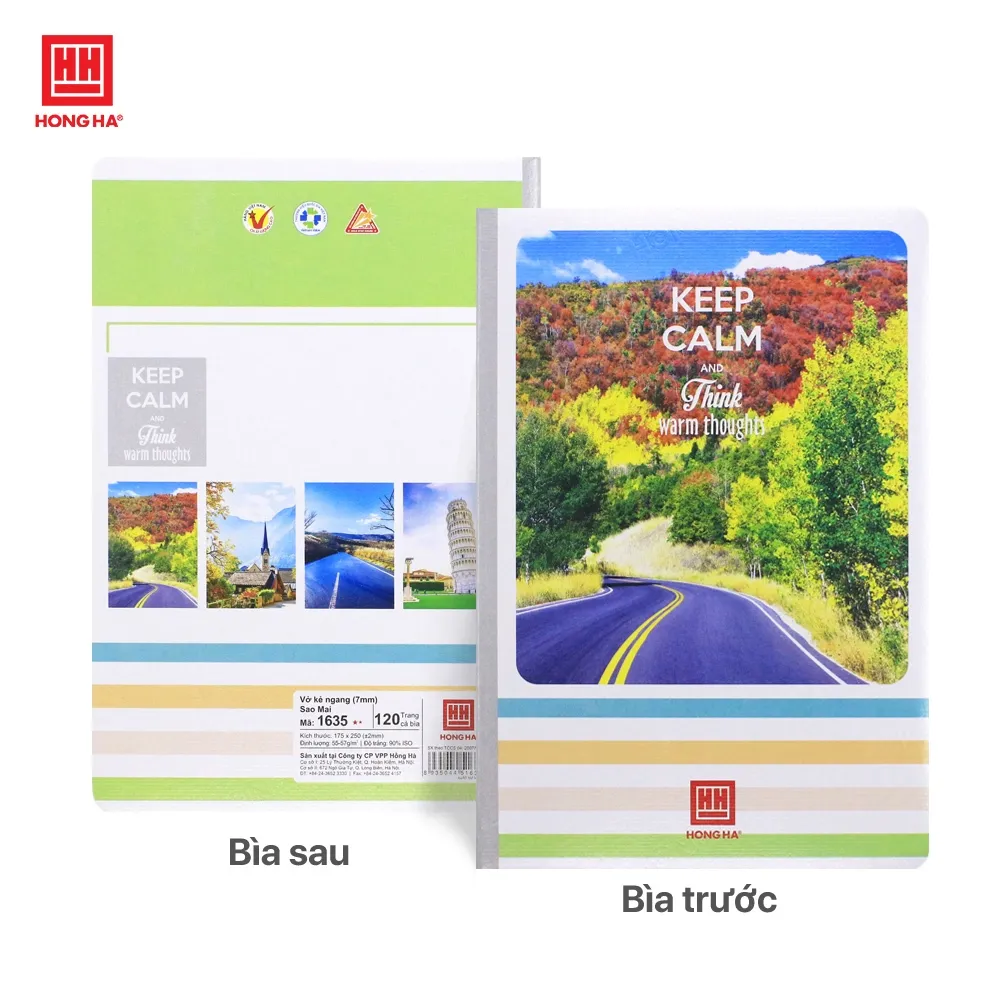 Ảnh Vở kẻ ngang 120 trang Sao mai Keep Calm - 1635 3