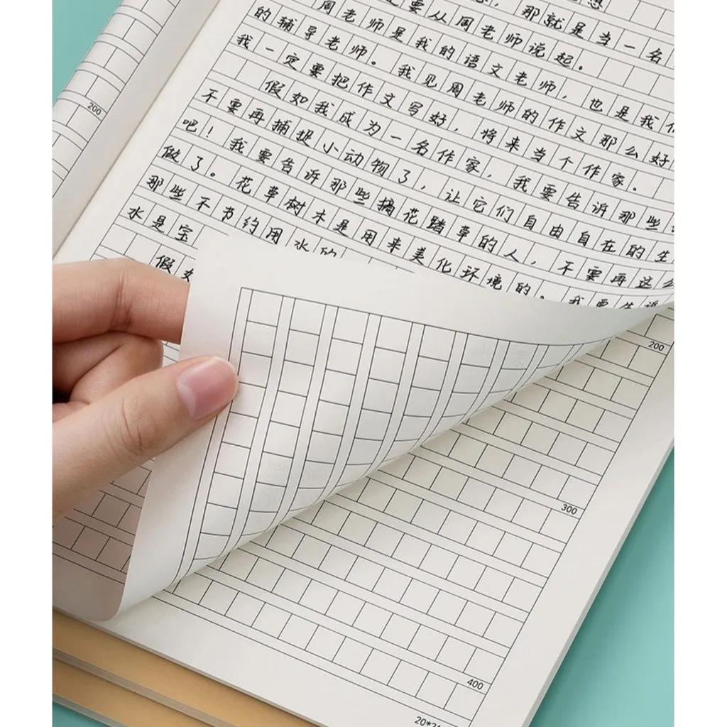 Ảnh Vở kẻ ô vuông luyện viết tiếng Trung Hàn Nhật_KTBOOK 2