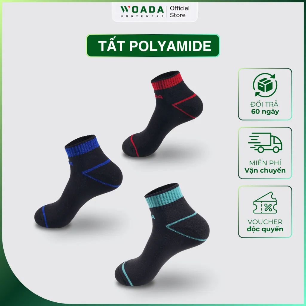 Ảnh Vớ Nam Dáng Thể Thao Chất Liệu Polyamide Siêu Nhẹ Thương Hiệu WOADA LK802 1