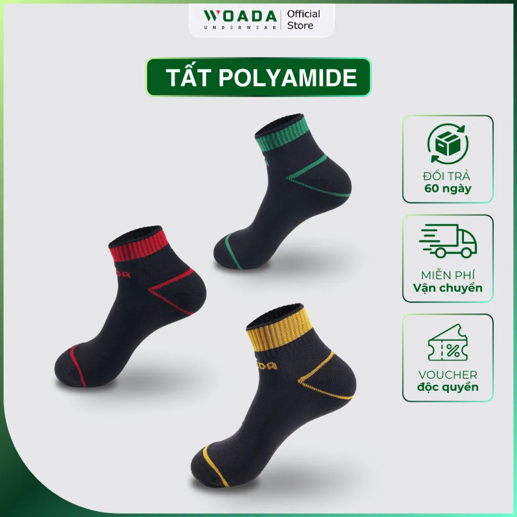 Ảnh Vớ Nam Dáng Thể Thao Chất Liệu Polyamide Siêu Nhẹ Thương Hiệu WOADA LK802 2
