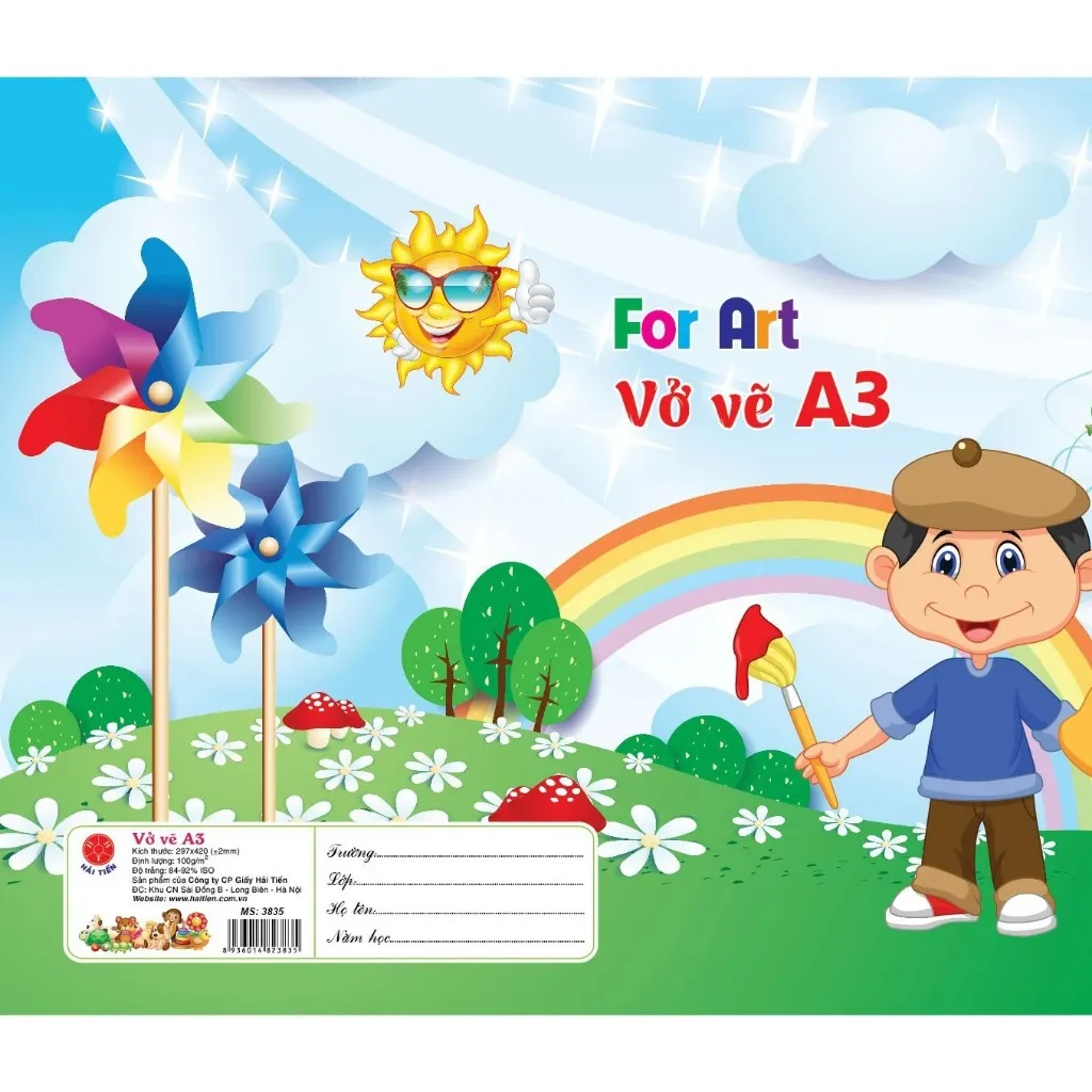 Ảnh Vở vẽ Hải Tiến A3/A4 mã 3628/ 3835 /3842/ 3897 3