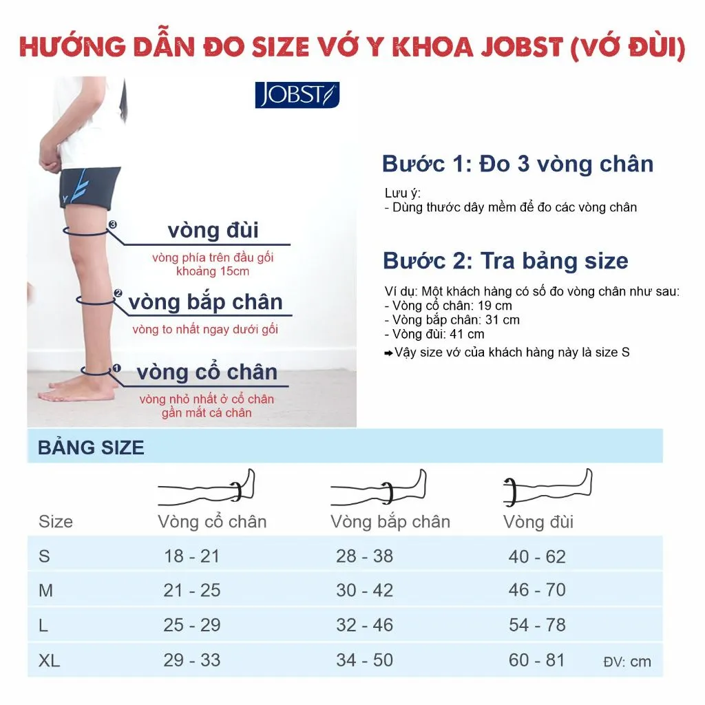 Ảnh Vớ Y Khoa Cao Cấp Mỏng JOBST Opaque - Vớ Đùi, Màu Da, Hở Ngón, Áp Lực 20-30mmHg, 2 Chiếc (Tất Y Khoa) 2