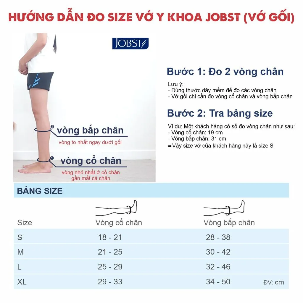 Ảnh Vớ Y Khoa JOBST Relief - Vớ Gối, Màu Da, Hở Ngón, Dòng Cơ Bản, Áp Lực 20-30mmHg, 2 Chiếc (Tất Y Khoa) 2