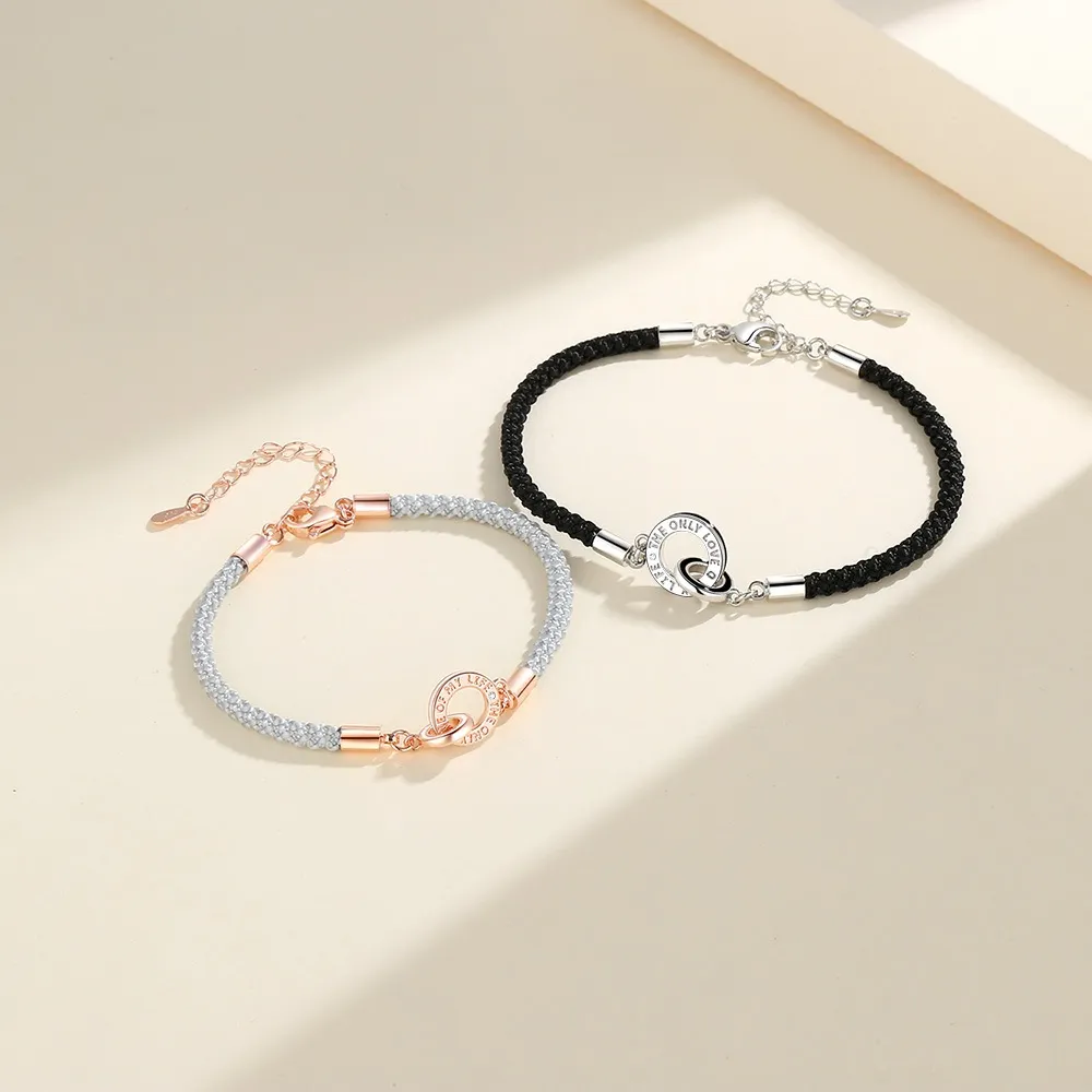 Ảnh Vòng tay Julius thời trang Double Ring Unisex JB + túi vải | Julius Official 1