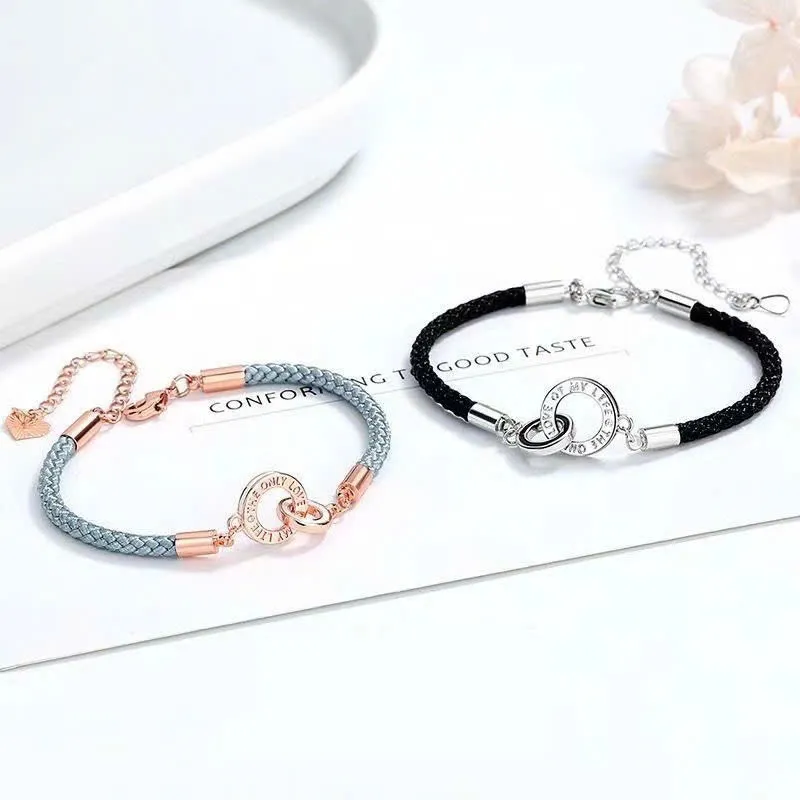 Ảnh Vòng tay Julius thời trang Double Ring Unisex JB + túi vải | Julius Official 3