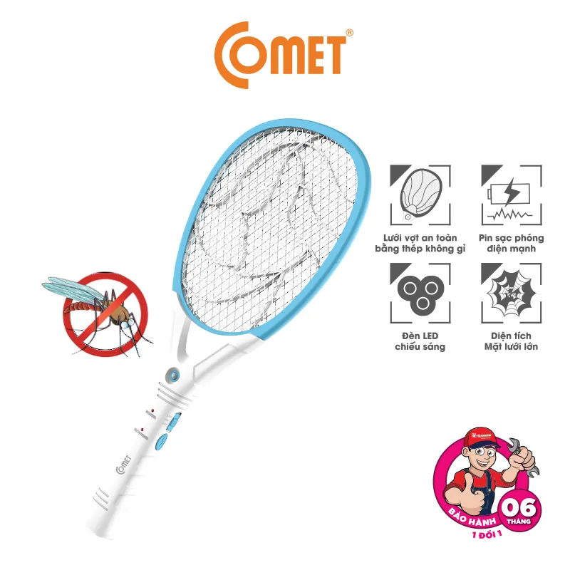 Ảnh Vợt Muỗi COMET CP045 2 Lớp Lưới Bắt Muỗi Hiệu Quả,Tiện Lợi Khi Sử Dụng 2