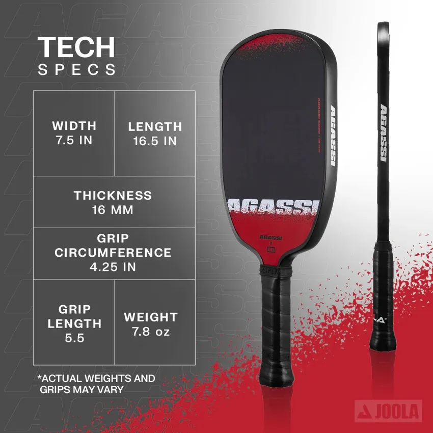 Ảnh Vợt Pickleball Agassi Edge 16mm - Agassi 3