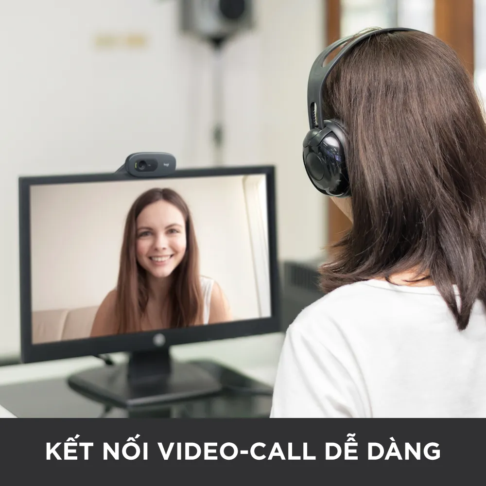 Ảnh Webcam Logitech C270 720p HD - Góc cam 55o, mic giảm ồn, tự chỉnh sáng, chụp ảnh 3MB 2