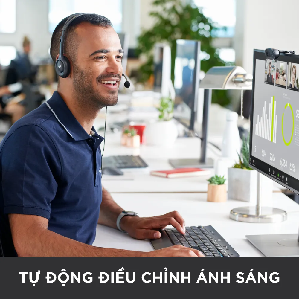 Ảnh Webcam Logitech C270 720p HD - Góc cam 55o, mic giảm ồn, tự chỉnh sáng, chụp ảnh 3MB 4