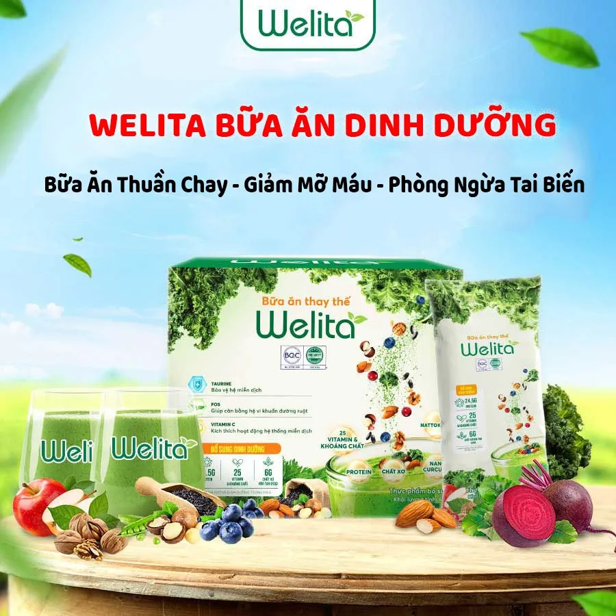 WELITA Bữa Ăn Thuần Chay: Giảm Cân & Ngừa Tai Biến Hiệu Quả