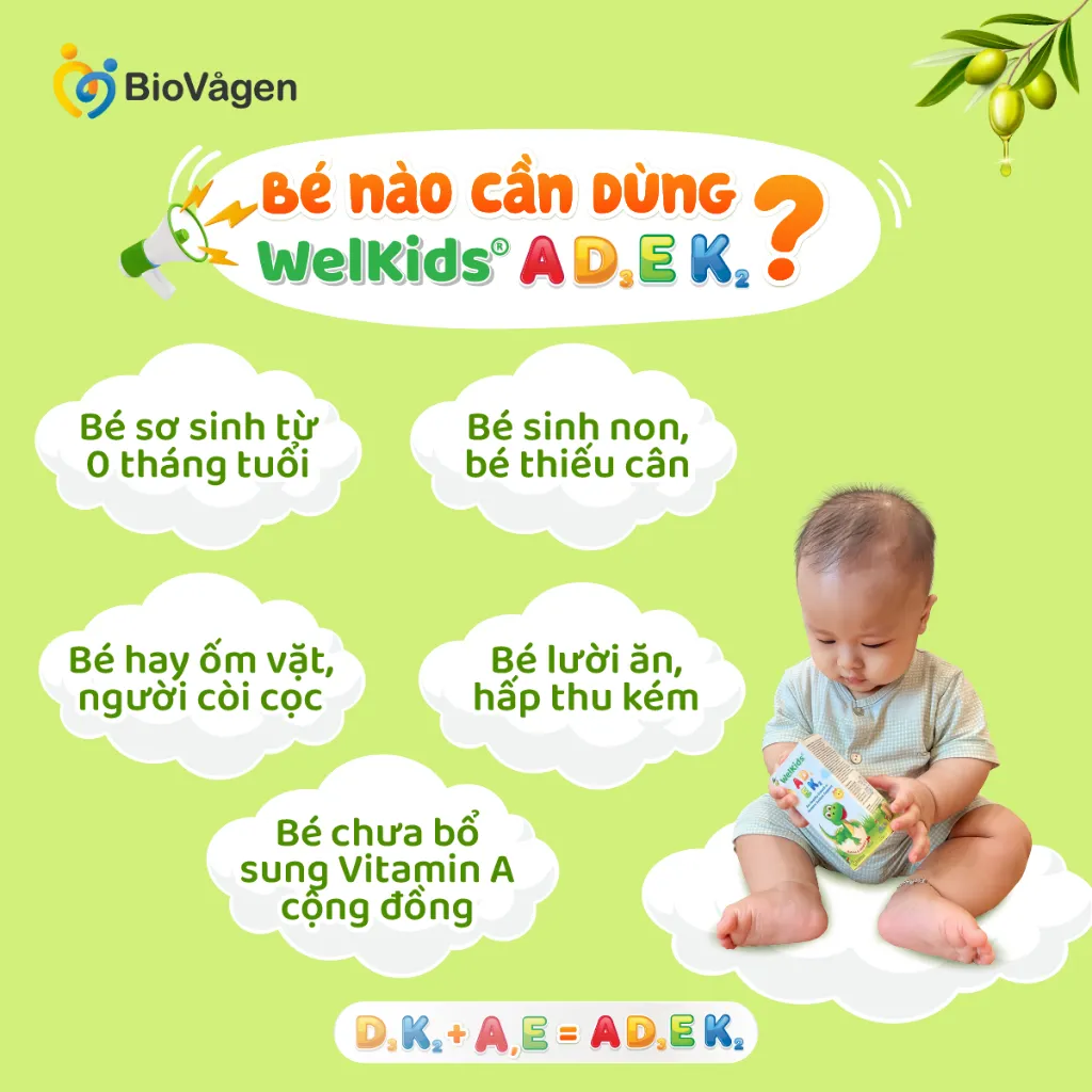 Ảnh Welkids ADEK bổ sung D3K2 kết hợp Vitamin A, E hỗ trợ nâng cao đề kháng, phát triển chiều cao 3