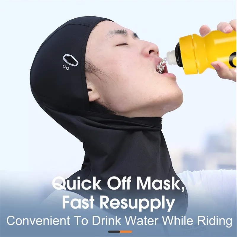 Ảnh WEST BIKING Mặt nạ Balaclava chống tia cực tím thoáng khí có lỗ kính Mặt nạ lụa băng khô nhanh Mũ đội đầu 3