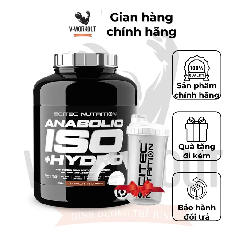 Ảnh Whey Protein | ANABOLIC ISO + HYDRO Hộp 2350G | Siêu phẩm Whey Protein tăng cơ | Scitec Nutrition 1
