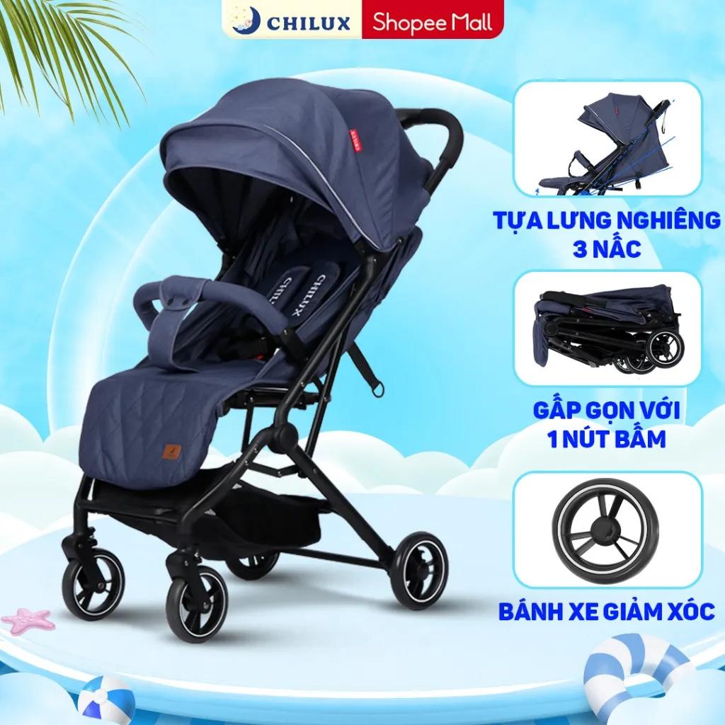 Ảnh Xe đẩy gấp gọn Chilux M02 - Thiết kế khoa học, Tính năng vượt trội 1