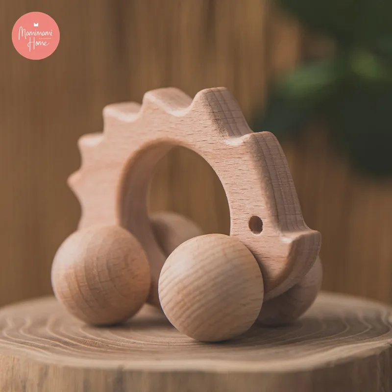 Ảnh Xe đồ chơi MAMIMAMIHOME bằng gỗ hình động vật cho bé 3