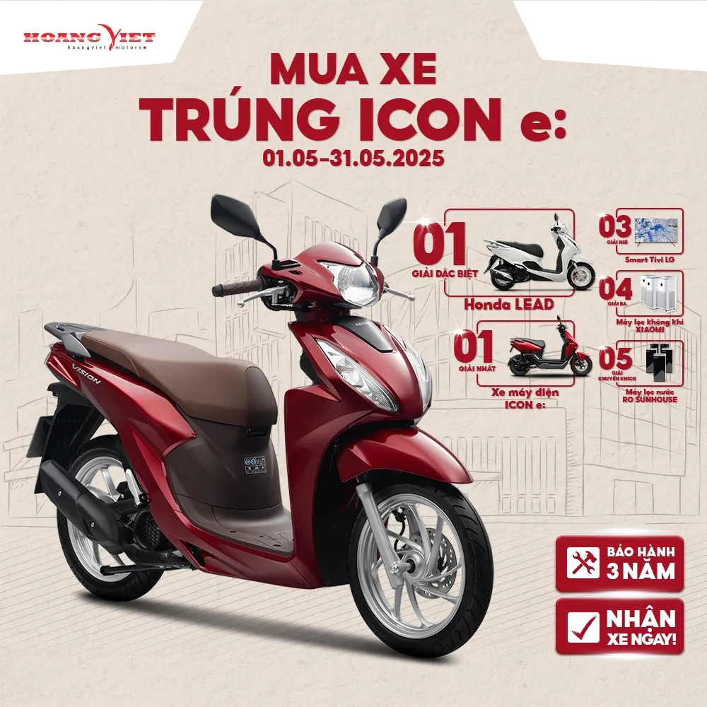 Ảnh Xe Máy Honda Vision 2025 - Phiên Bản Cao Cấp 1