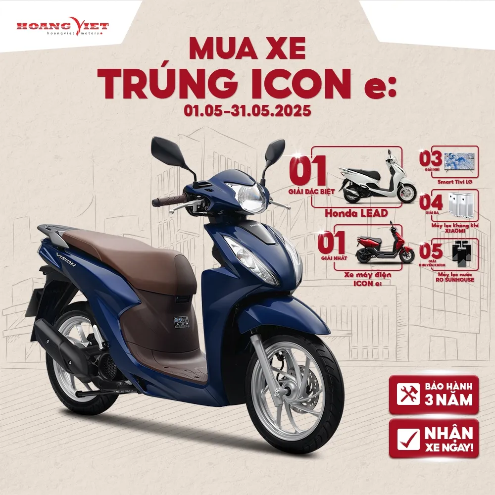 Ảnh Xe Máy Honda Vision 2025 - Phiên Bản Cao Cấp 2