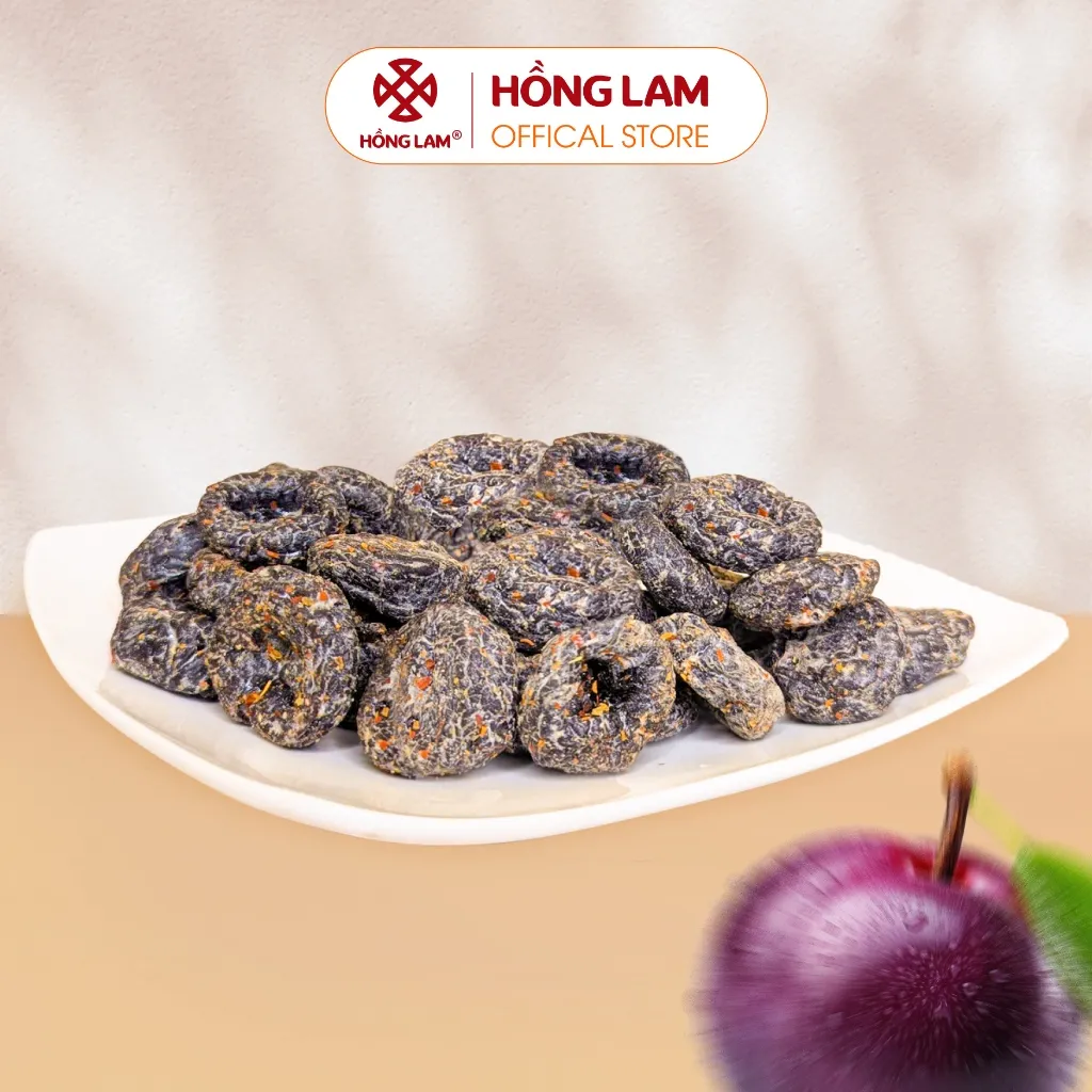 Ảnh Xí muội mận không hạt cay Hồng Lam dạng hộp. Có vị chua, ngọt, dẻo, cay 3