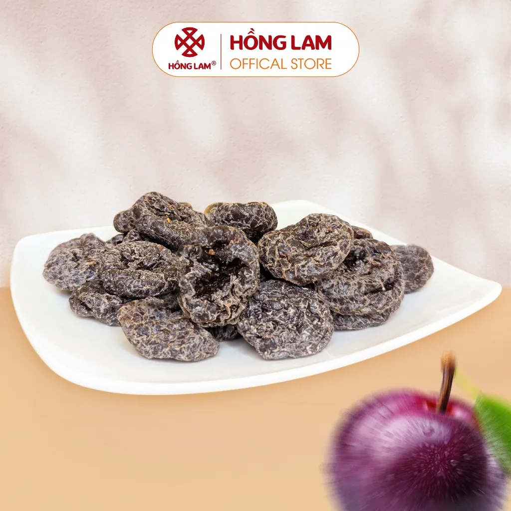 Ảnh Xí muội mận không hạt chua ngọt Hồng Lam dạng hộp. Có vị chua, ngọt, dẻo 3