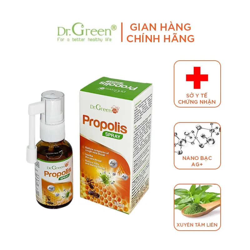 Ảnh Xịt họng keo ong Dr.Green Bee 30ml 1