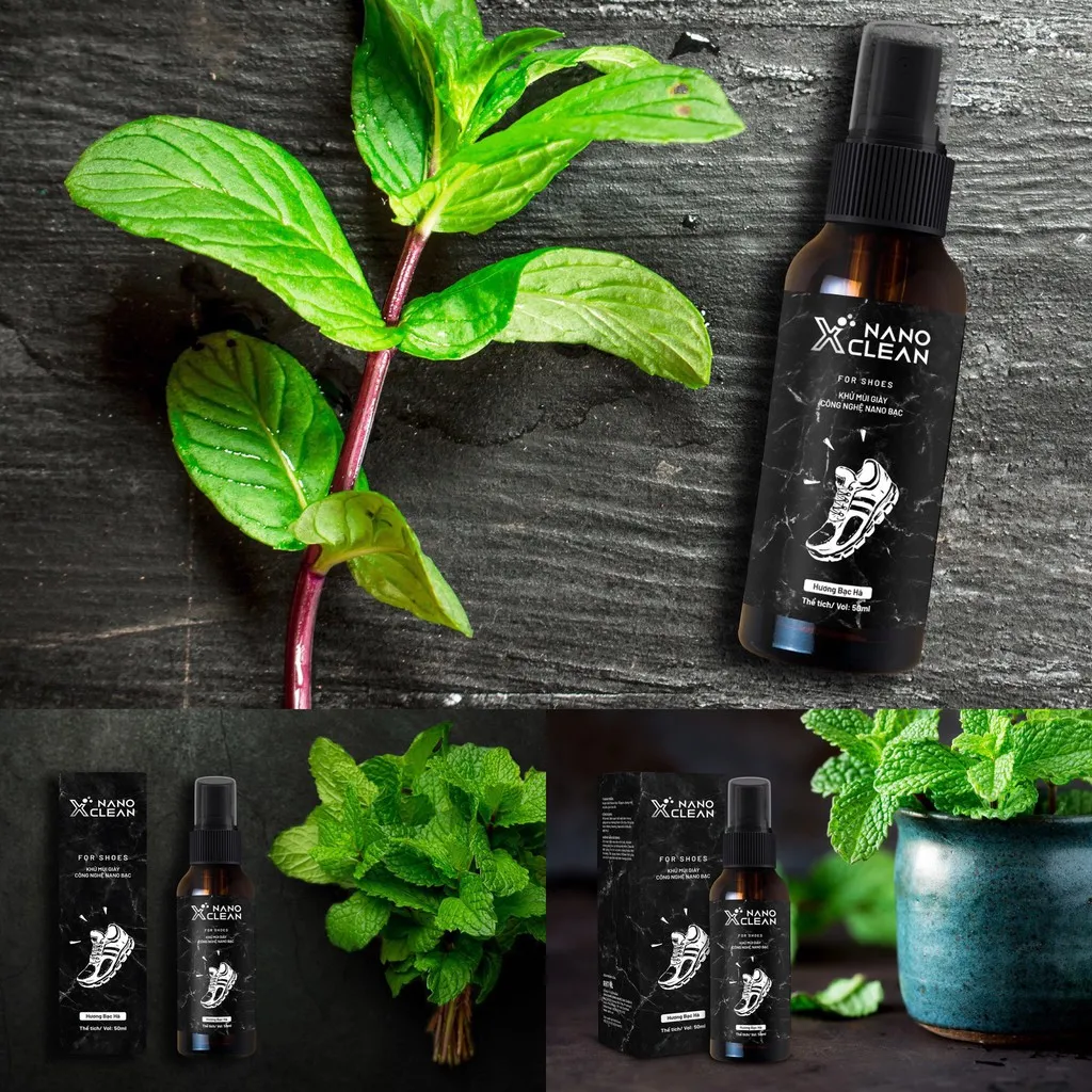 Ảnh Xịt Khử Mùi Giày Nano Xclean Nano Bạc Hương Bạc Hà 50ml - Chuyên Khử Mùi, Diệt Khuẩn 4