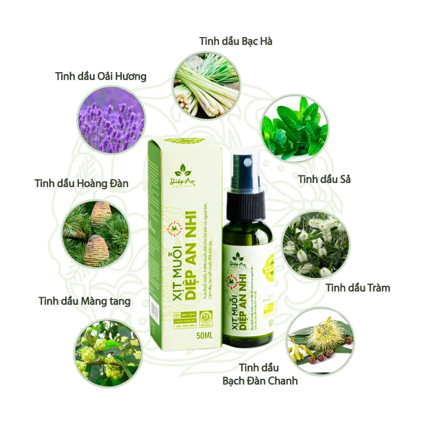Ảnh Xịt muỗi Diệp An Nhi lọ 120ml cho bé từ 3 tháng giúp đuổi muỗi, công trùng, làm dịu vết đốt ở da 4