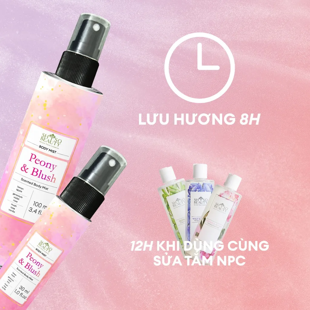 Ảnh Xịt thơm toàn thân Perfume Body Mist SHSO Beauty dành cho Nam và Nữ - NPC PHAR 4