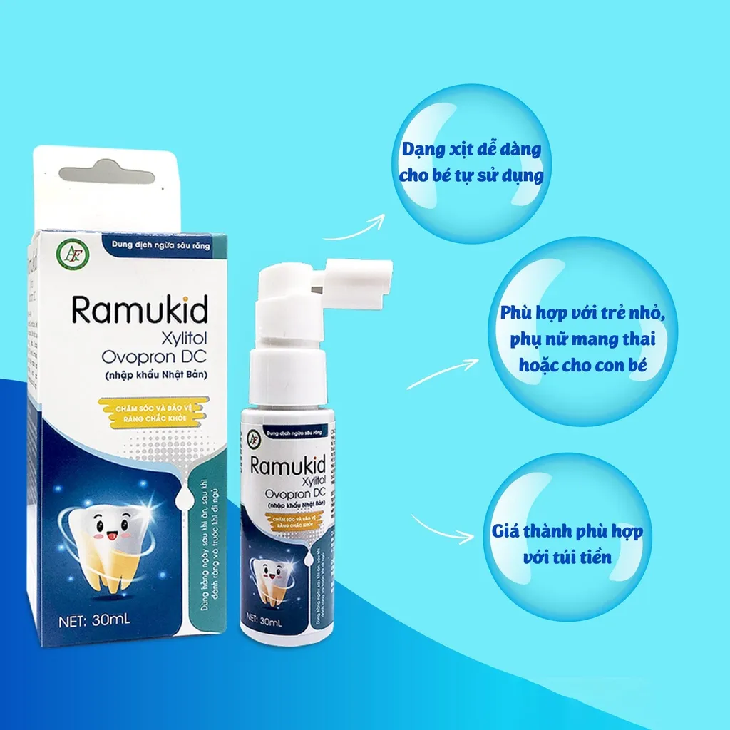 Ảnh Xịt vệ sinh răng miệng cho bé Ramukid 4