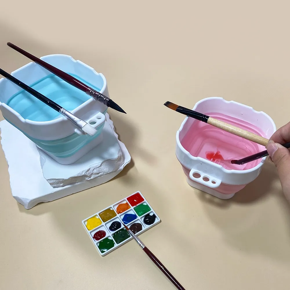 Ảnh Xô đựng màu nước SEAMIART mini có thể gấp gọn tiện dụng 4