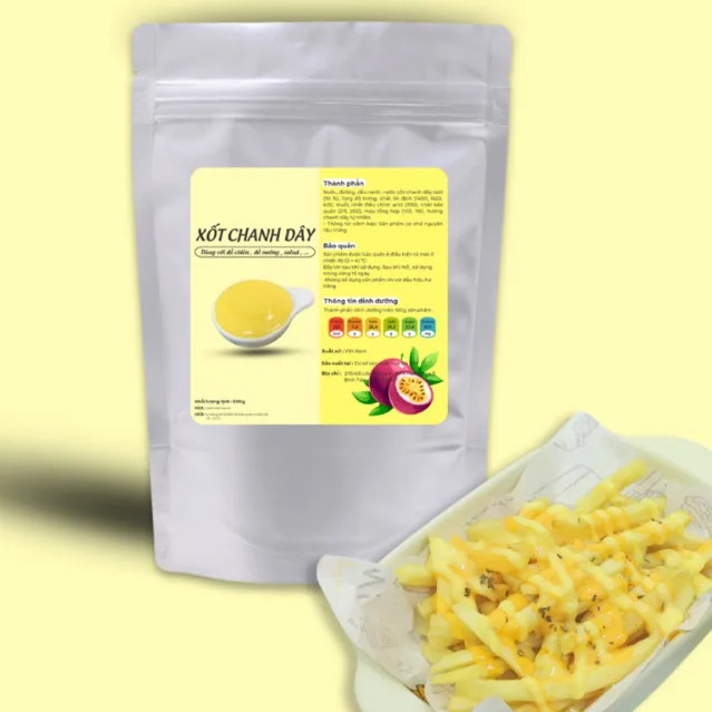 Ảnh Xốt Chấm Chanh Dây Tanzy Foods dùng cho đồ chiên , đồ nướng ... [ túi 500g ] 2