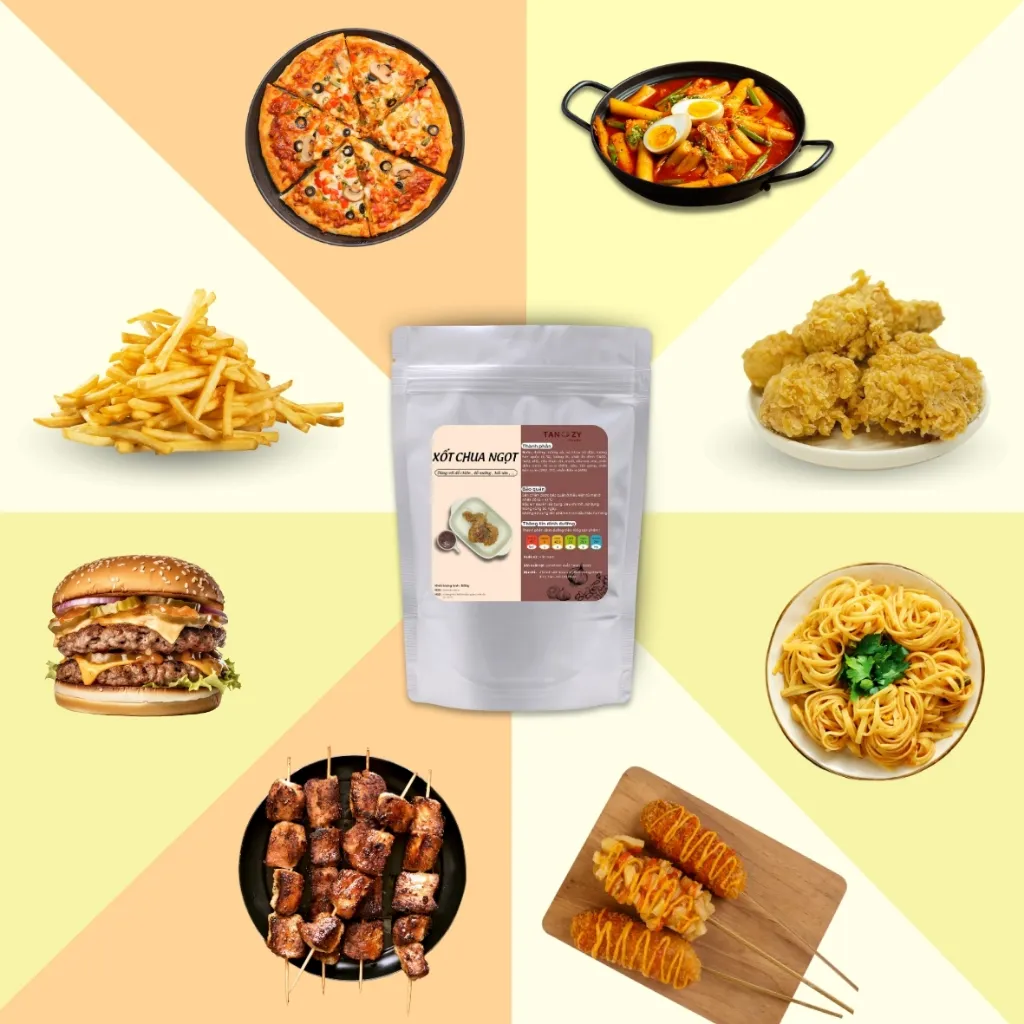 Ảnh Xốt Chua Ngọt Tanzy Foods 500g Chấm Gà Rán Hàn Quốc 1