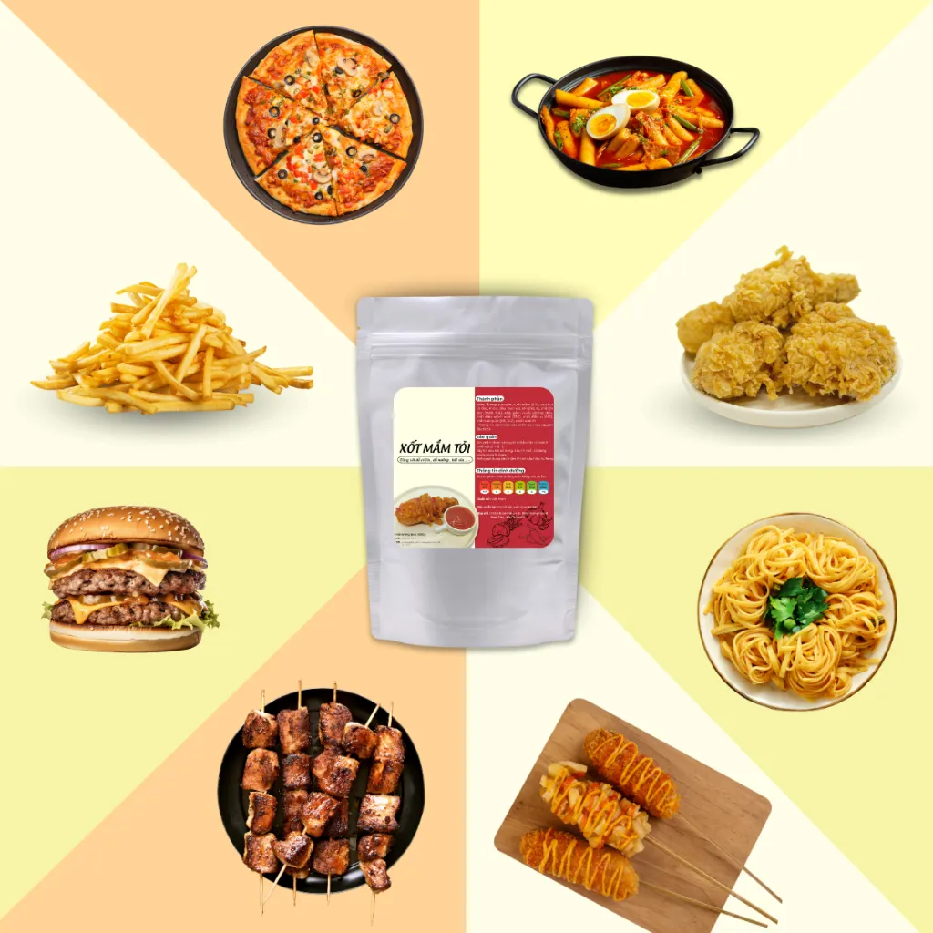 Ảnh Xốt Mắm Tỏi Tanzy Foods 500g dùng phủ gà rán , chấm đồ nướng , mì trộn ,.... 1