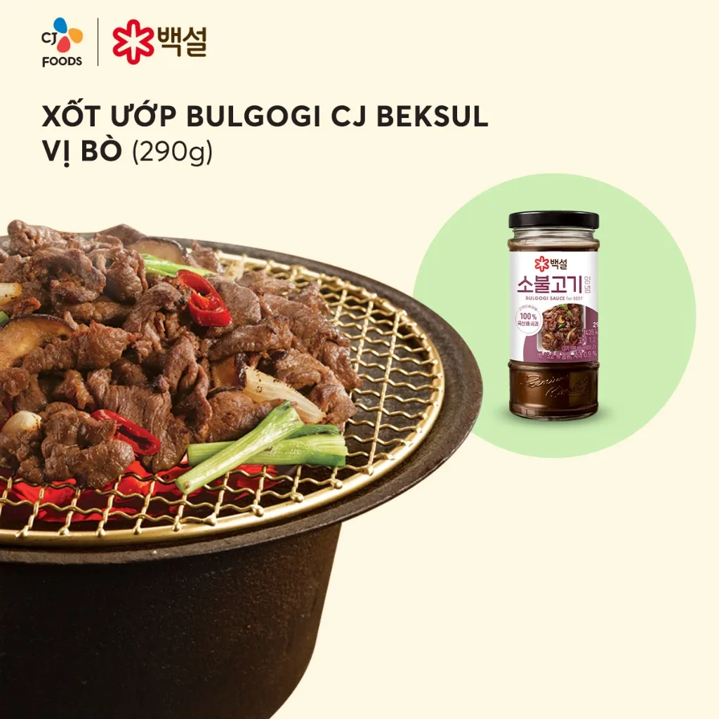 Ảnh Xốt ướp sườn heo/sườn bò/ bulgogi bò/ bulgogi heo Hàn Quốc CJ Beksul 290g 1