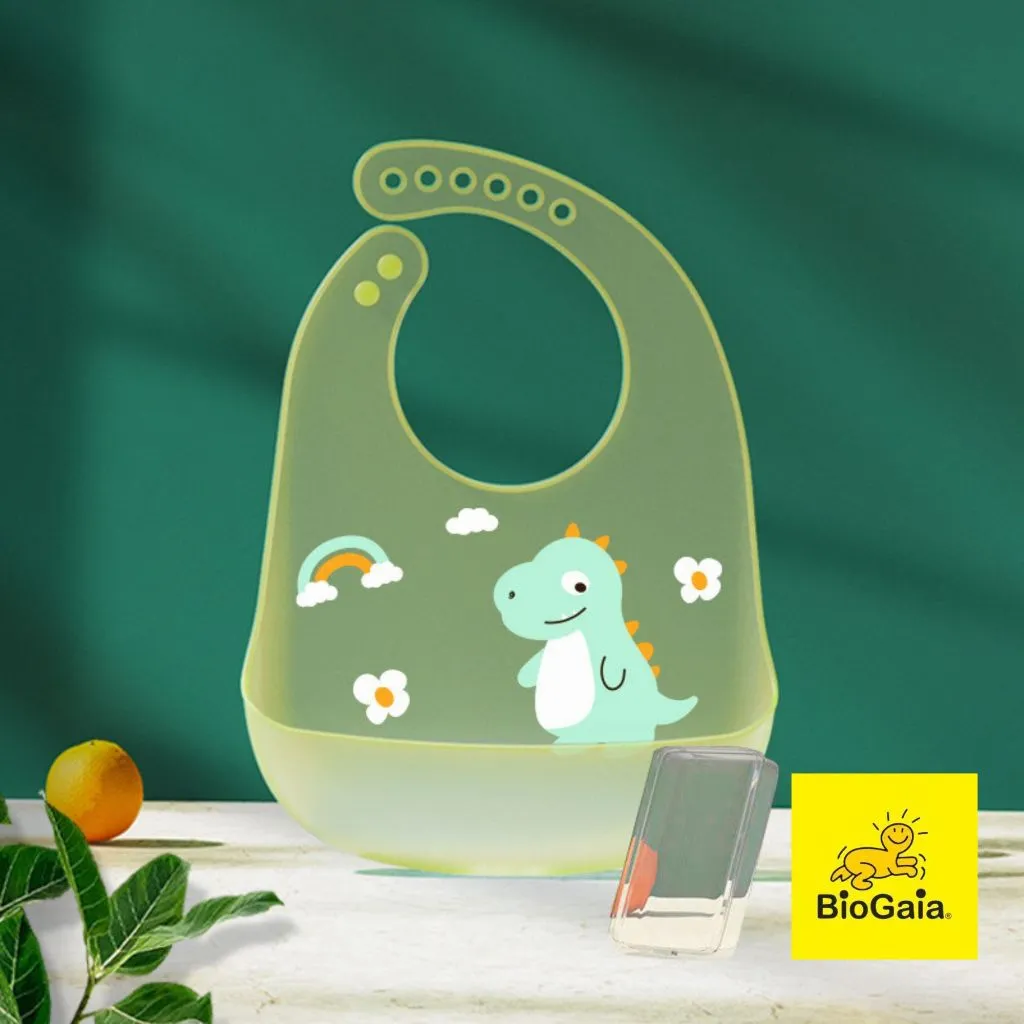 Ảnh Yếm ăn dặm BioGaia cho bé bằng silicone có máng siêu nhẹ, hình đáng yêu an toàn cho bé (giao màu ngẫu nhiên) 2