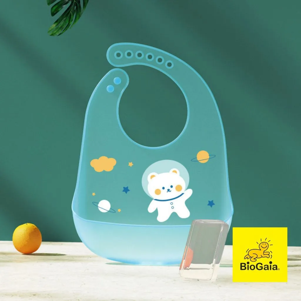 Ảnh Yếm ăn dặm BioGaia cho bé bằng silicone có máng siêu nhẹ, hình đáng yêu an toàn cho bé (giao màu ngẫu nhiên) 3