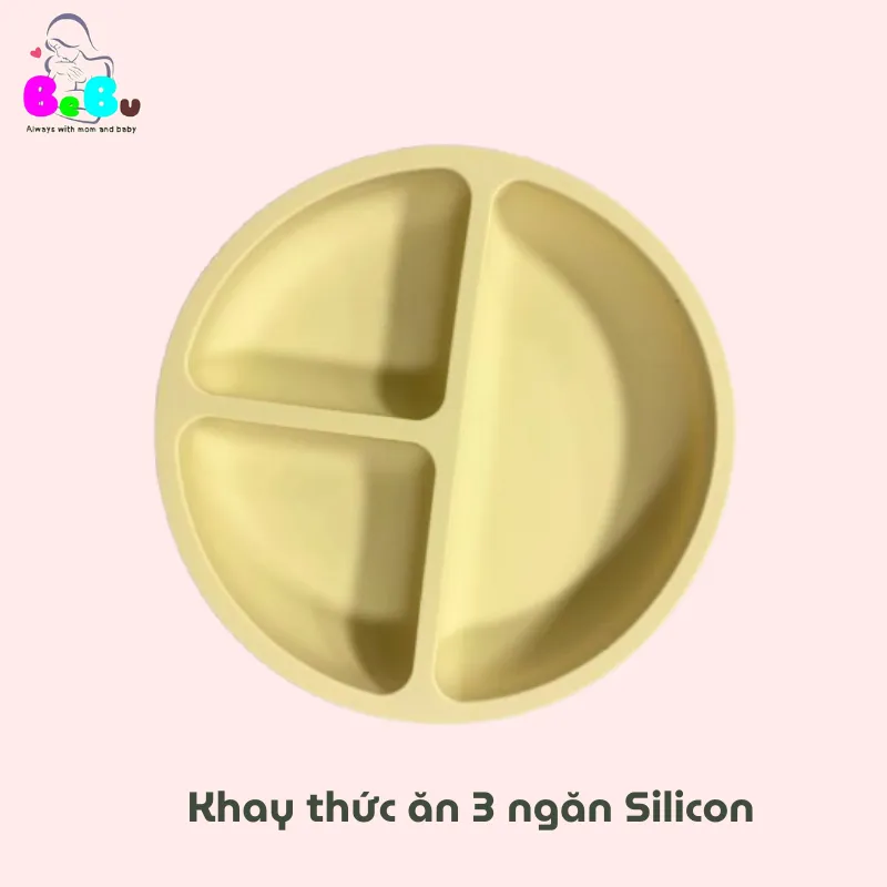 Ảnh Yếm Silicon và Khay ăn dặm Silicon BEBU cho bé 2
