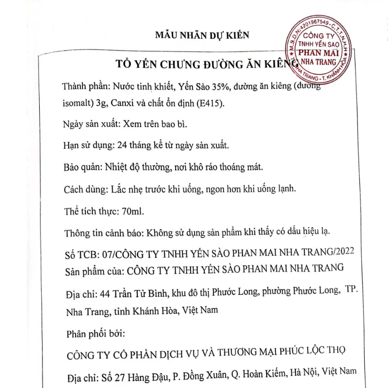 Ảnh Yến chưng sẵn cho người ăn Kiêng , tổ yến sào khánh hòa phúc lộc thọ, Hũ yến chưng sẵn 35% hàm lượng yến trên 1 hũ 70ml 3