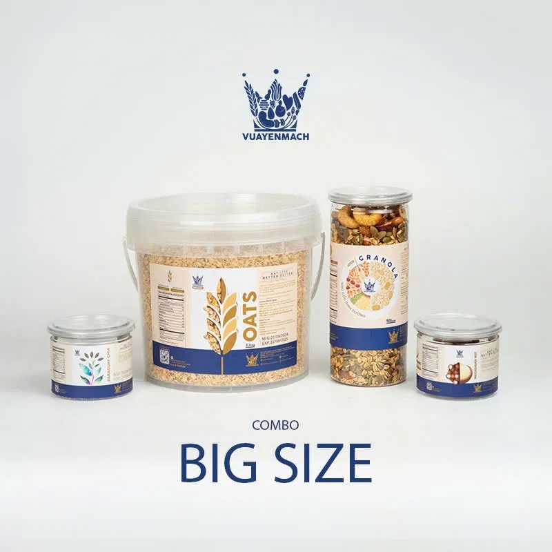 Ảnh Yến Mạch 2,5KG + Granola Tiêu Chuẩn 500g Ngũ cốc 4
