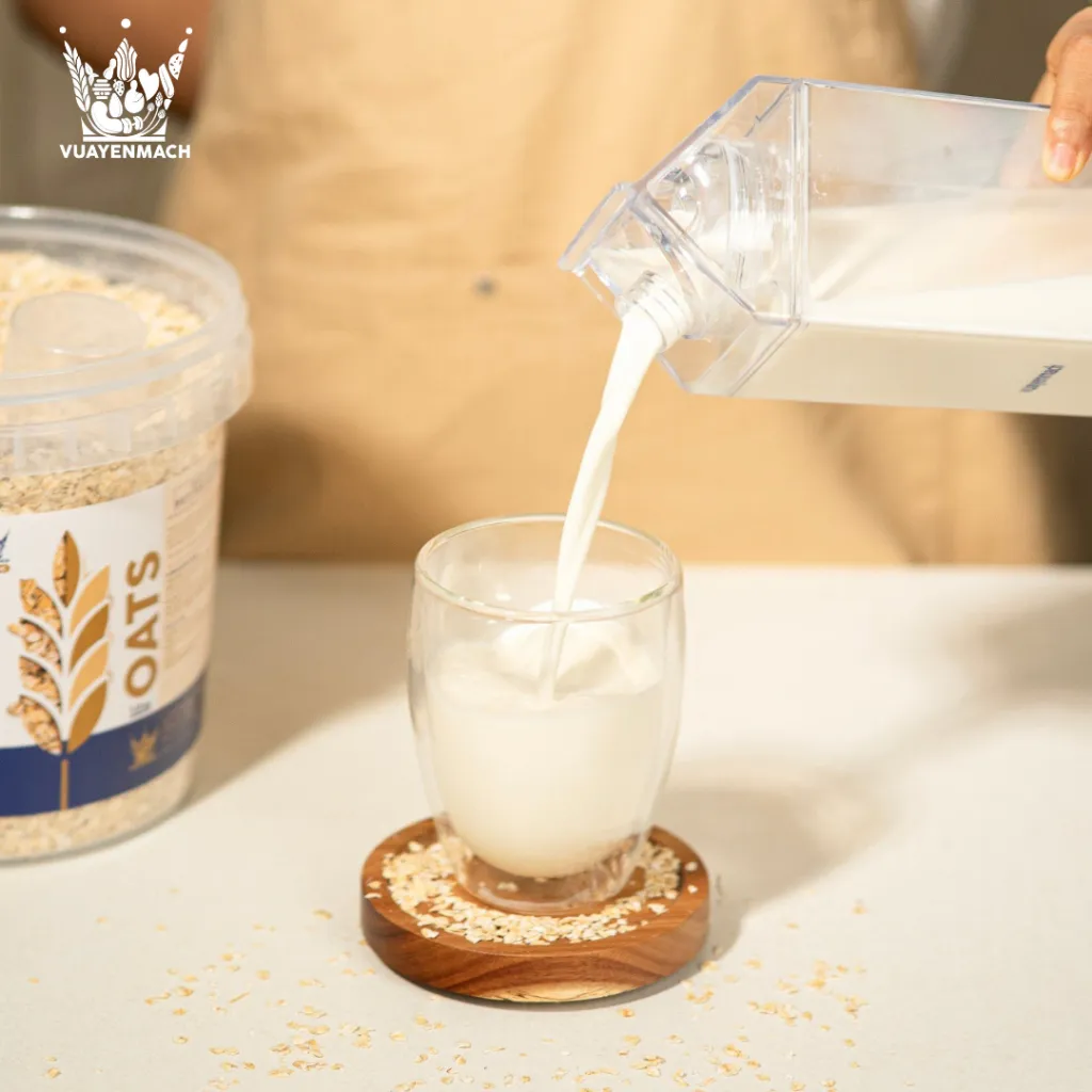 Ảnh Yến Mạch Ăn liền không đường CÁN VỠ nguyên cám VUA YẾN MẠCH Nhập Khẩu Úc nguyên chất, ăn kiêng 3