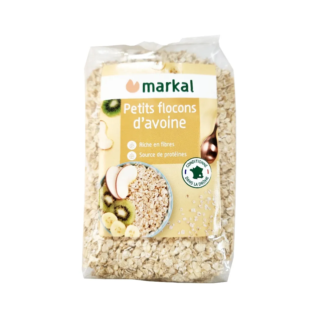 Ảnh Yến mạch cán mỏng hữu cơ Markal 500g Pháp 2