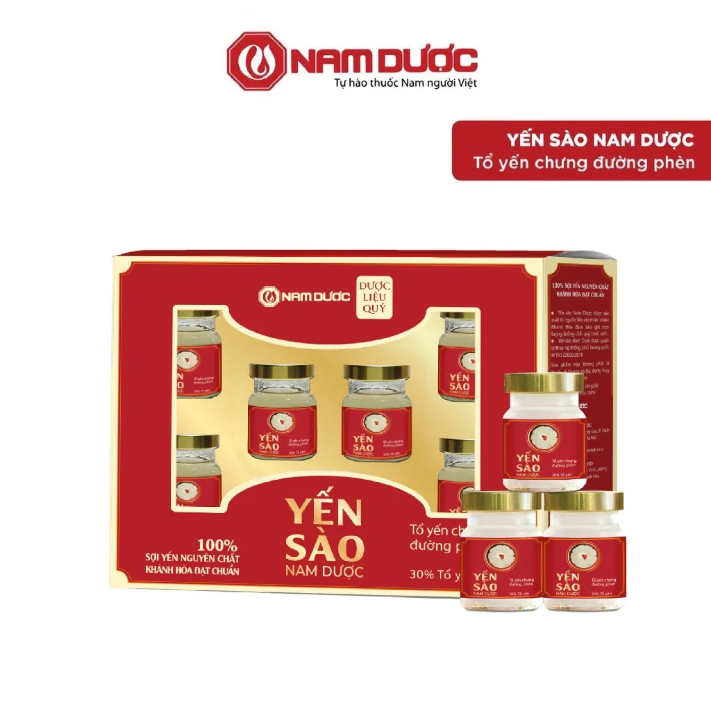 Ảnh Yến sào Nam Dược Set 6 lọ x 70ml tổ yến chưng đường phèn, có túi xách kèm theo 1