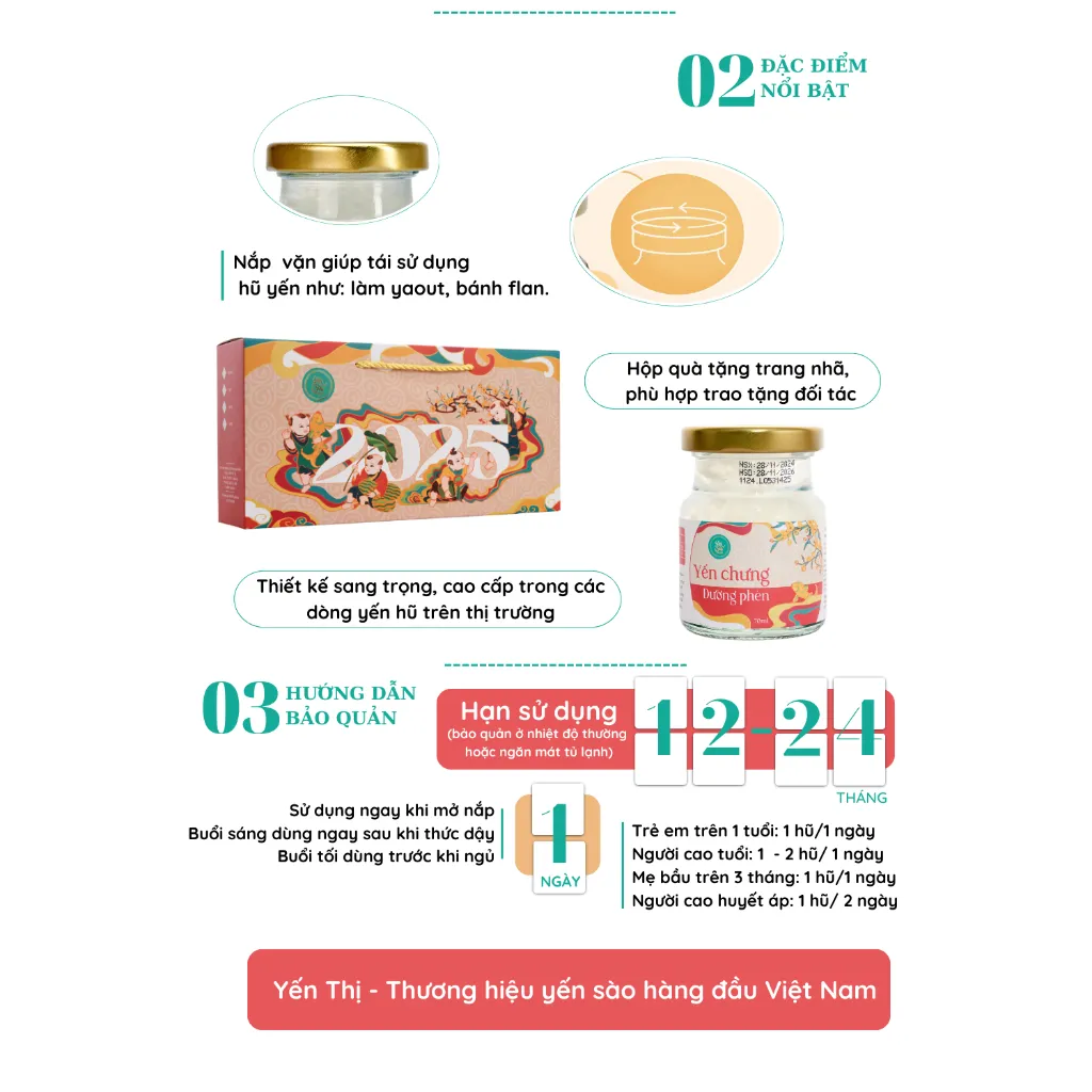 Ảnh Yến Thị - Gói quà tặng cao cấp 10 hũ mix đủ vị - Yến sào Khánh Hòa chưng sẵn - 30% yến thô/ hũ 70ml 4