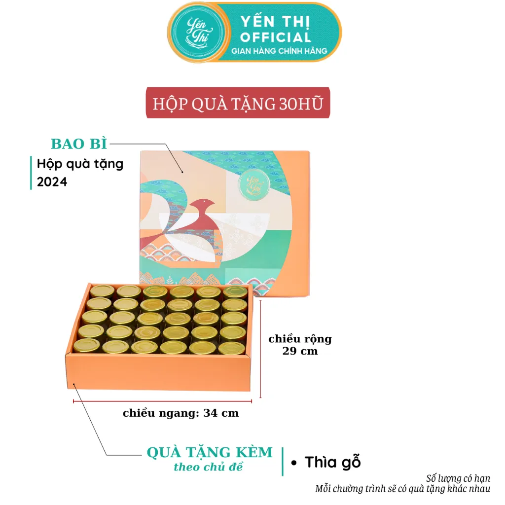 Ảnh Yến Thị - Gói quà tặng cao cấp 30 hũ mix đủ vị - Yến sào Khánh Hòa chưng sẵn - 30% yến thô/ hũ 70ml 4