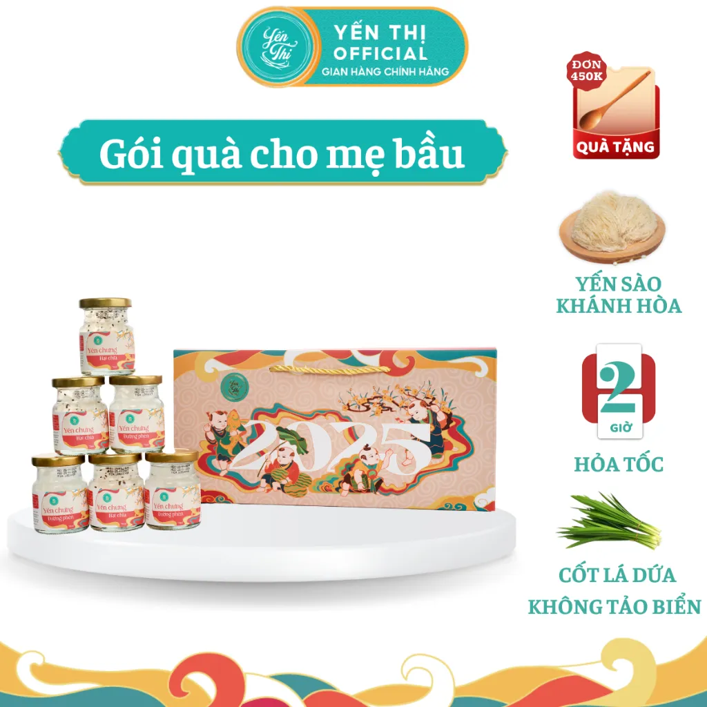 Ảnh Yến Thị - Gói quà tặng dành cho người bầu - Yến sào Khánh Hòa chưng sẵn - 30% yến thô/ hũ 70ml 1