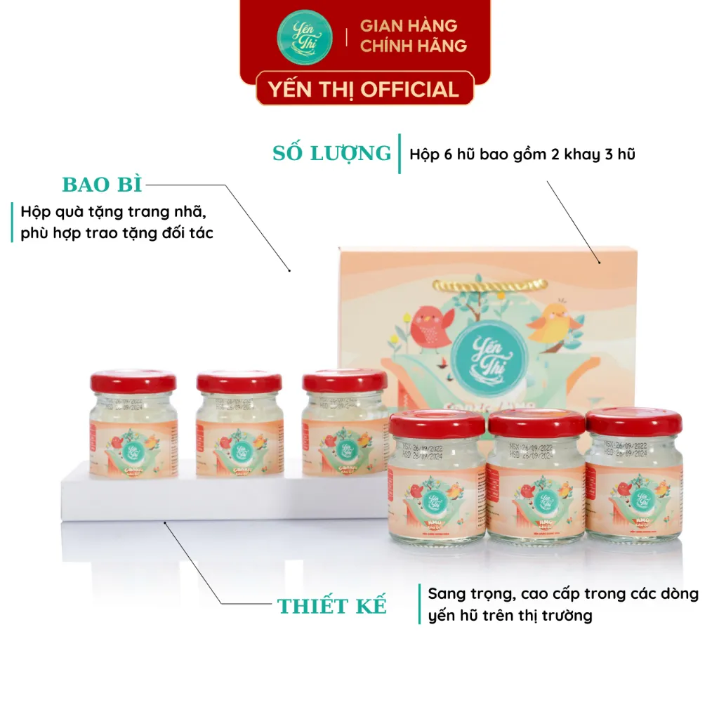 Ảnh Yến Thị - Gói quà yến kids dành cho trẻ em-Yến sào Khánh Hòa chưng sẵn-25% yến sào thủy phân/hũ/42ml 3
