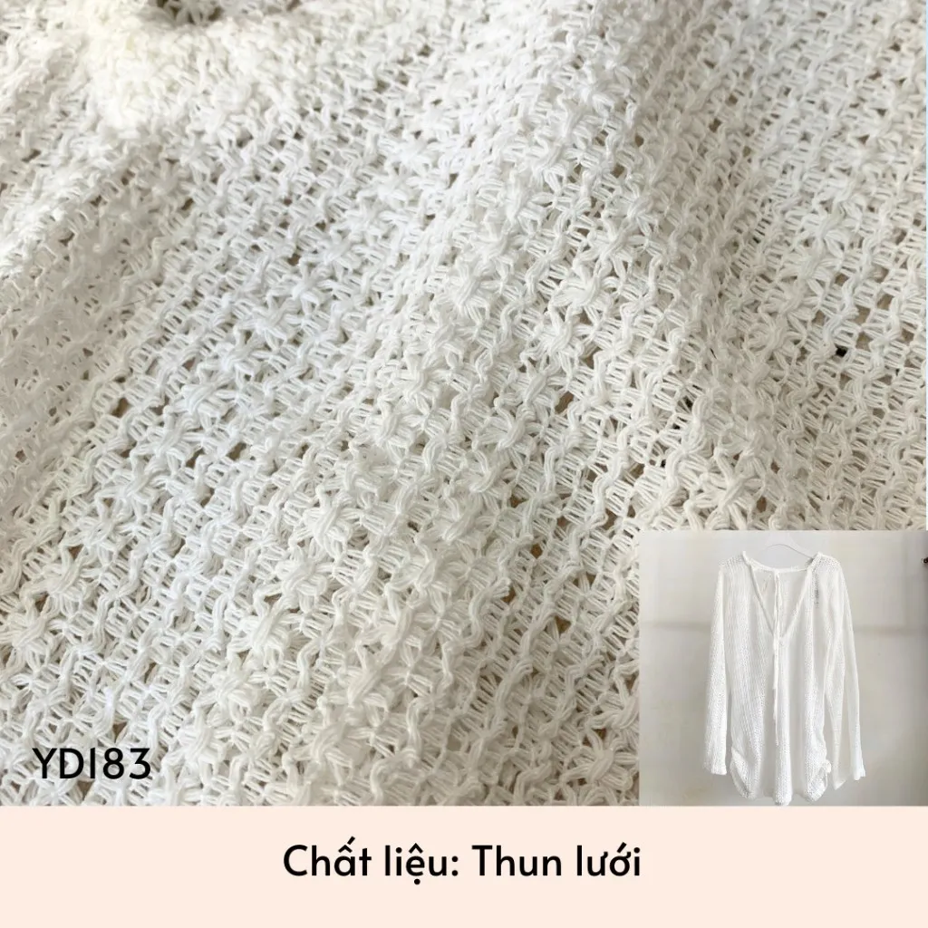 Ảnh YU CHERRY | Đầm thiết kế khoác ngoài thích hợp mặc đi biển, mặc được 2 kiểu, mix bikini Weaving Wave Dress YD183 3
